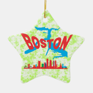 Boston Ceramic Tree Decoration