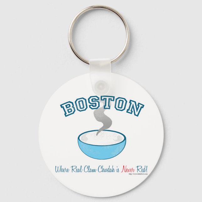 Boston Chowder War Key Ring (Front)
