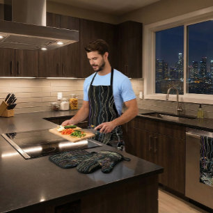 Boston City Lights Oven Mitt & Pot Holder Set