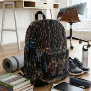 Boston City Lights Printed Backpack