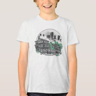 Boston City Massachusetts USA Tri-Blend Shirt