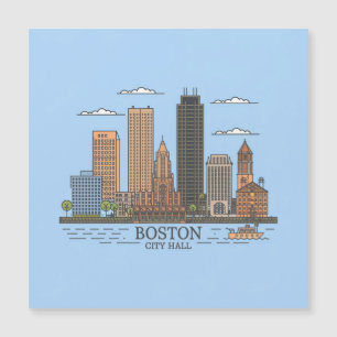 Boston City Skyline, boston ma skyline