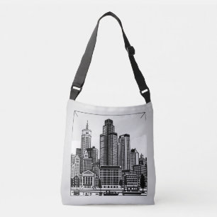 Boston City Skyline Crossbody Bag