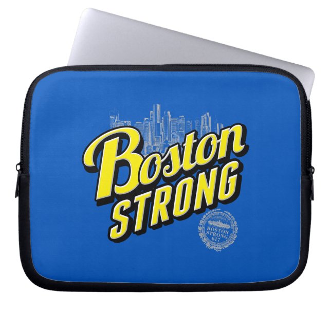 Boston City Strong Remembers Decor Laptop Sleeve (Front)