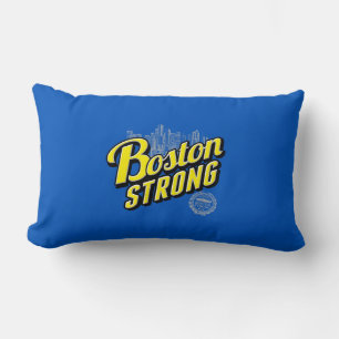 Boston City Strong Remembers on Blue Lumbar Cushion