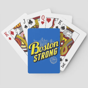 Boston City Strong Remembers on Blue Playing Cards