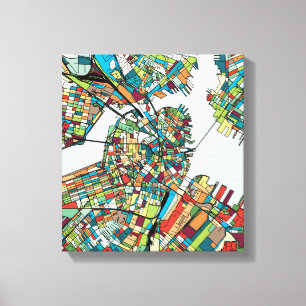 Boston City USA Canvas Print