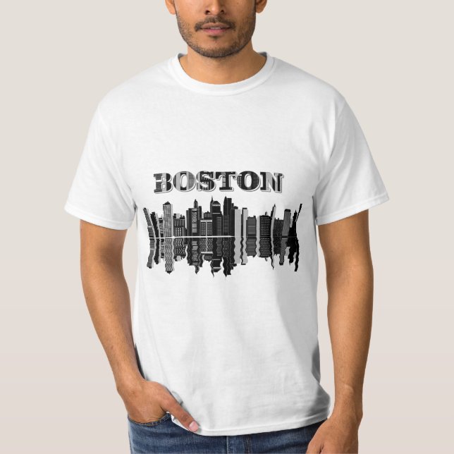 Boston Cityscape Tee Shirt (Front)