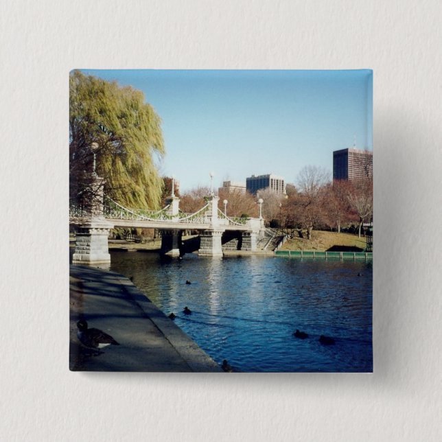 boston common 15 cm square badge (Front)