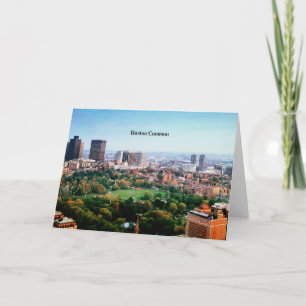 Boston Common, public park, Card