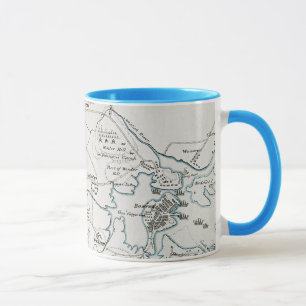 BOSTON-CONCORD MAP, 1775 MUG