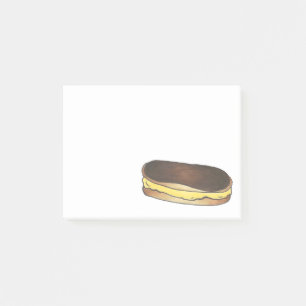 Boston Cream Chocolate Eclair Pastry Food Post Its Post-it Notes