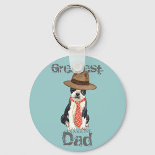 Boston Dad Key Ring