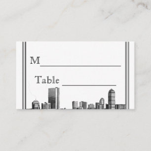 Boston Destination Wedding Place Card