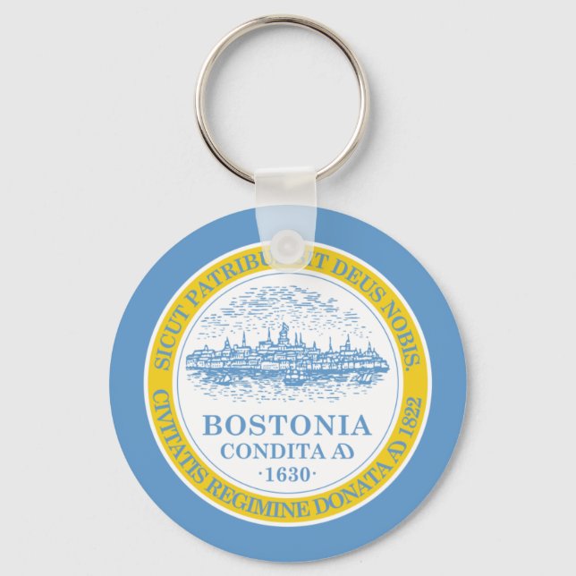 Boston Flag Key Ring (Front)
