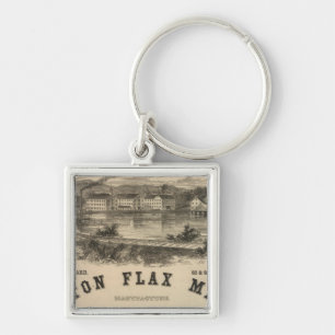 Boston Flax Mills Key Ring