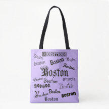 Boston Fonts on Lavender