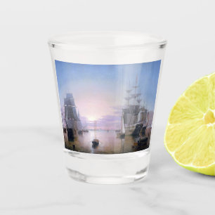Boston Harbour 1850 Shot Glass