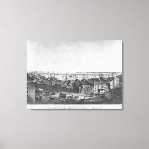 Boston Harbour, 1854 Canvas Print