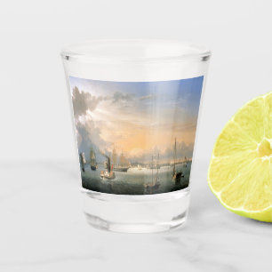 Boston Harbour 1854 Shot Glass
