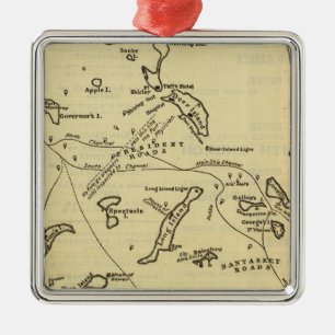 Boston Harbour 2 Metal Tree Decoration