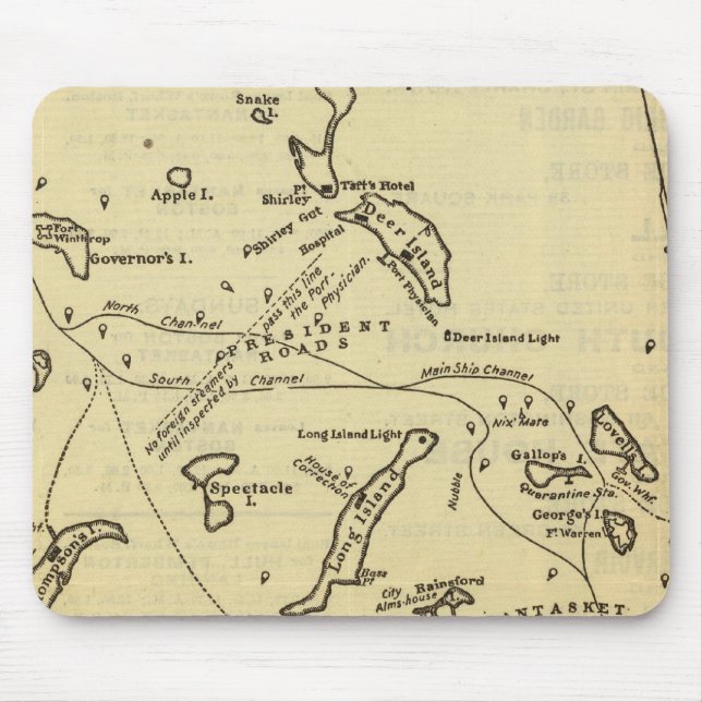 Boston Harbour 2 Mouse Pad (Front)