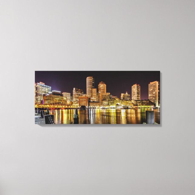 Boston Harbour Canvas Print (Front)