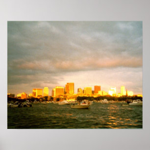 Boston Harbour Poster