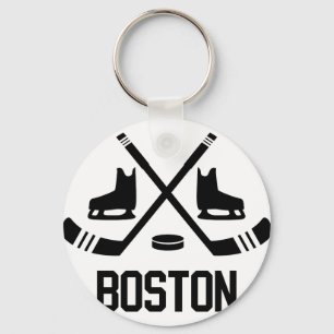 Boston Hockey Key Ring