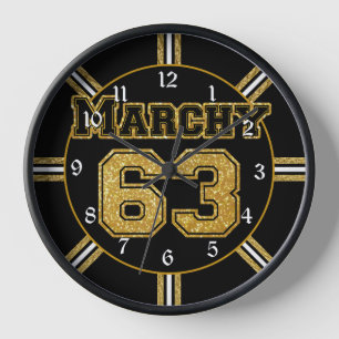 Boston Hockey Marchy 63 Clock