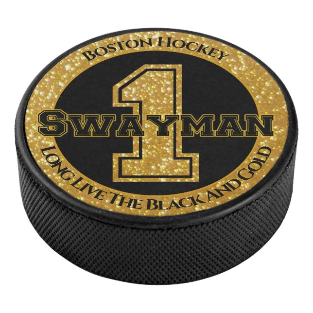 Boston Hockey Swayman 1 Hockey Puck (3/4)