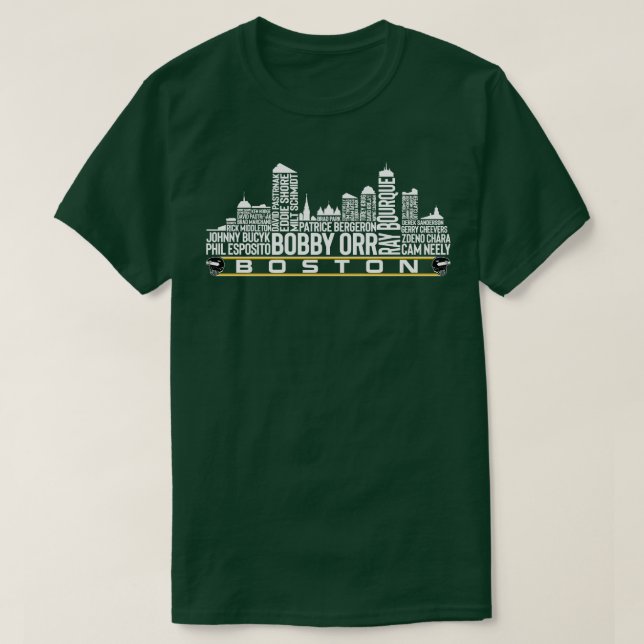 Boston Hockey Team All Time Legends Boston City Sk T-Shirt (Design Front)