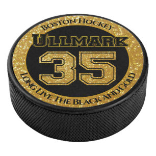 Boston Hockey Ullmark 35 Hockey Puck