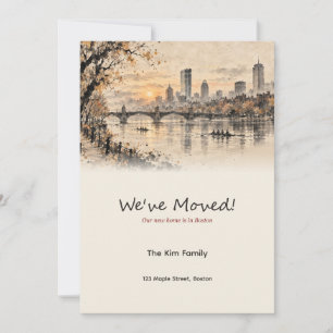 Boston Ink Wash We've Moved Announcement