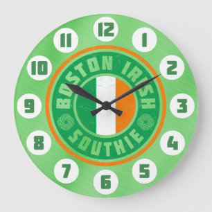 Boston Irish American Southie Clock