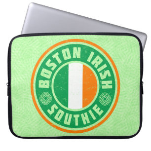 Boston Irish American Southie Laptop Cover