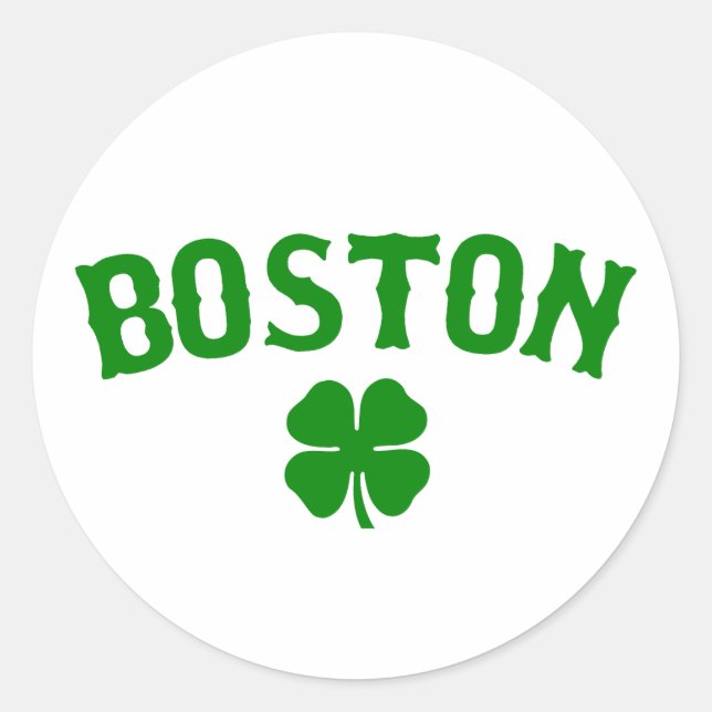 Boston Irish Classic Round Sticker (Front)