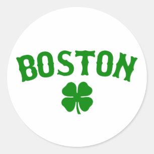 Boston Irish Classic Round Sticker