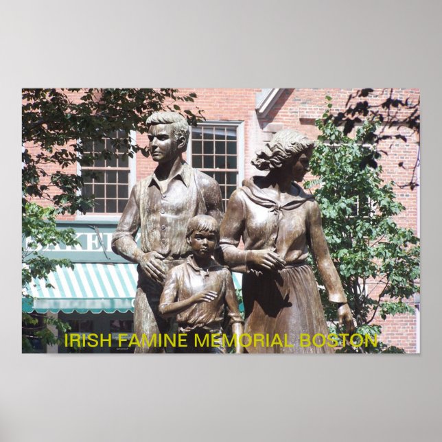Boston Irish Famine Memorial Poster (Front)