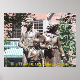 Boston Irish Famine Memorial Poster
