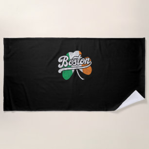 Boston Irish T-Shirt T-Shirt Beach Towel