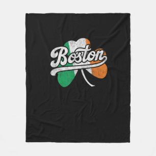 Boston Irish T-Shirt T-Shirt Fleece Blanket