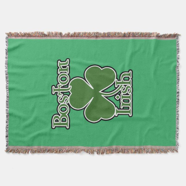 Boston Irish Throw Blanket (Front)