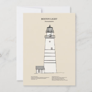 Boston Light Lighthouse - Massachusetts - SBD Card