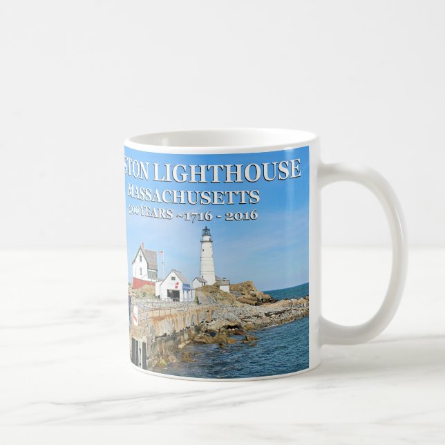 Boston Lighthouse, Massachusetts Coffee Mug (Right)