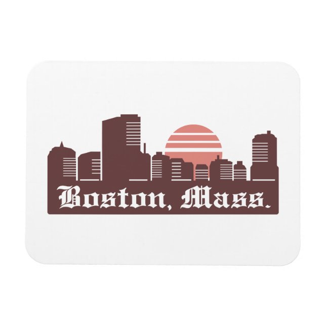 Boston Linesky Magnet (Horizontal)