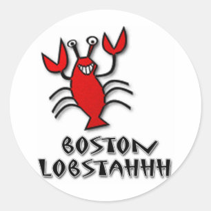 Boston Lobstahhh Classic Round Sticker