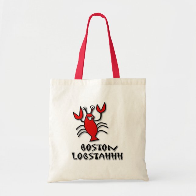 Boston Lobstahhh Tote Bag (Front)
