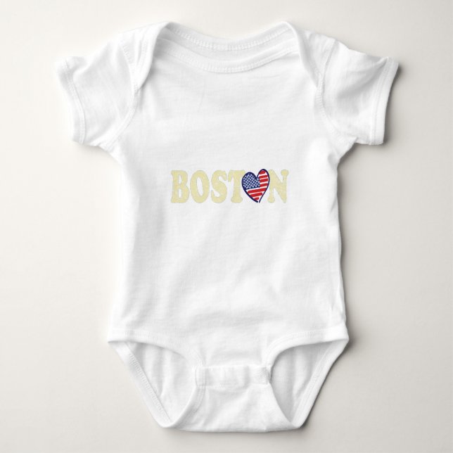 Boston Love Baby Bodysuit (Front)