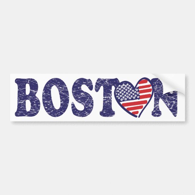 Boston Love Bumper Sticker (Front)